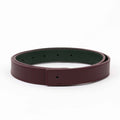 REVERSIBLE BELT STRAP // Burgundy & green
