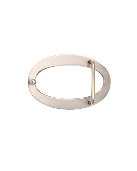 OVAL BUCKLE // Silver