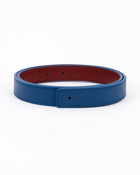 REVERSIBLE BELT STRAP // Red & blue