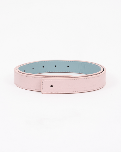 REVERSIBLE BELT STRAP // Pink & light blue