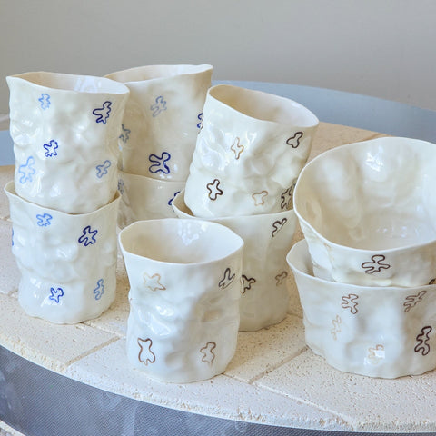 KRØLLET KERAMIK X IGEN // Blue