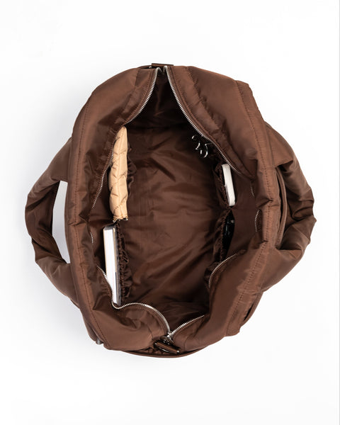 ISA BAG // Striped Brown