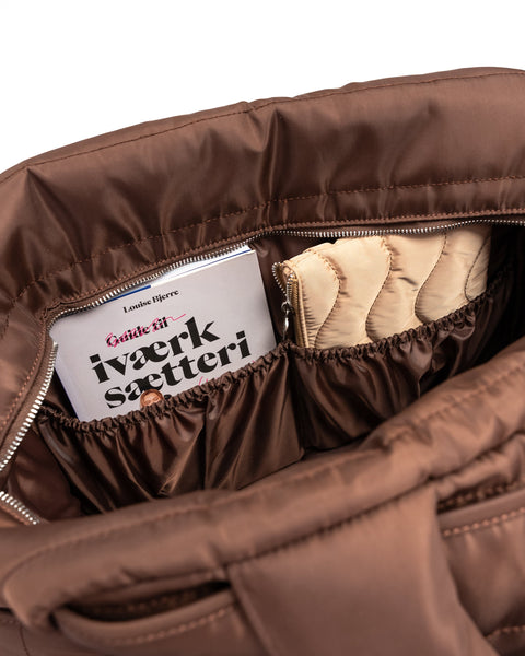 ISA BAG // Striped Brown