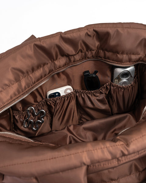 ISA BAG // Striped Brown