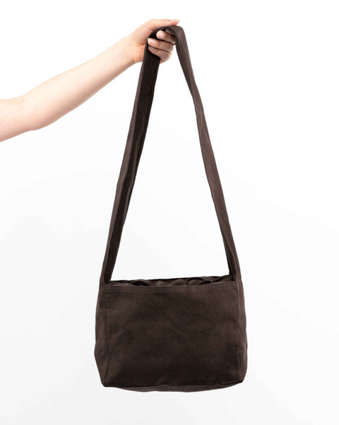 BROWN // MINI SHOPPER CROSSBODY
