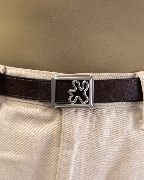 SQUARE BUCKLE // Silver