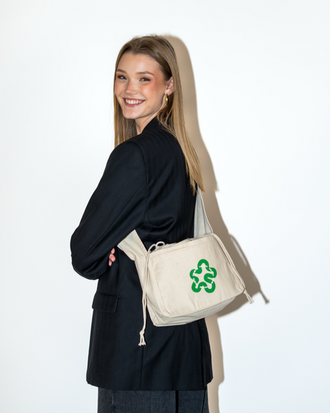 MINI SHOPPER CROSSBODY // Green Swirl