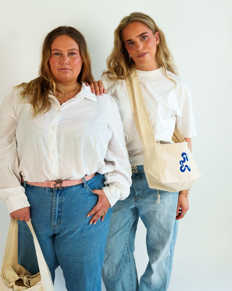 MINI SHOPPER CROSSBODY // Blue Swirl