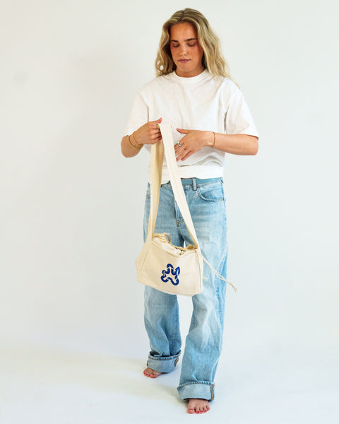 MINI SHOPPER CROSSBODY // Blue Swirl