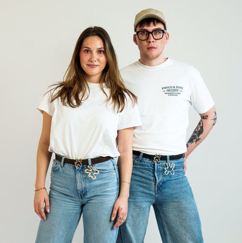 REVERSIBLE BELT STRAP // Brown & black