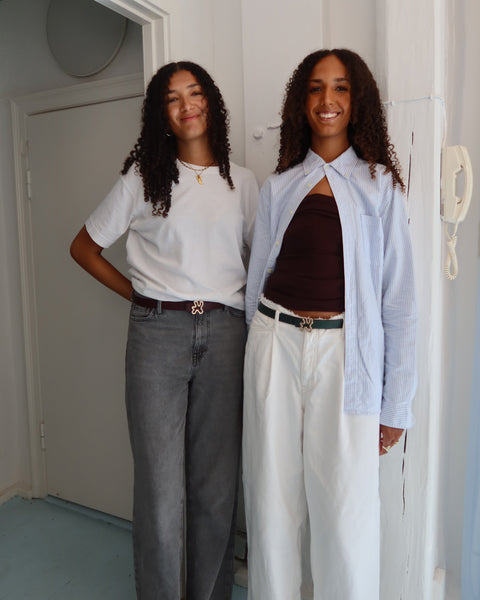 REVERSIBLE BELT STRAP // Burgundy & green