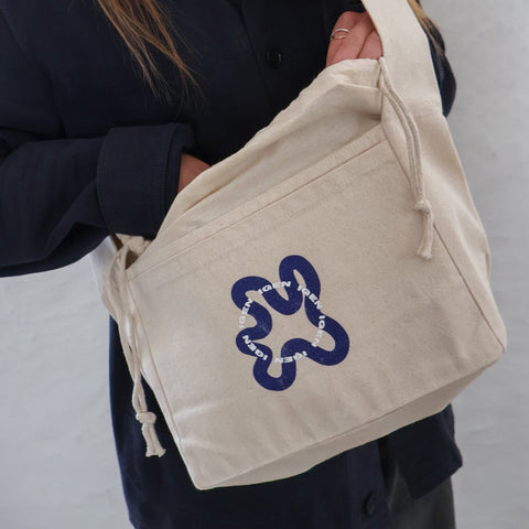 MINI SHOPPER CROSSBODY // Blue Swirl