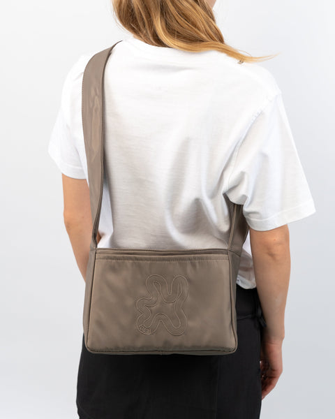 SHIELD CROSSBODY MINI SHOPPER // Grey