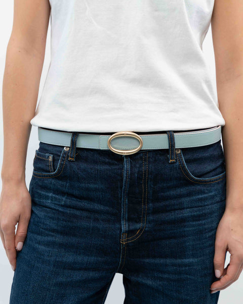 REVERSIBLE BELT STRAP // Pink & light blue