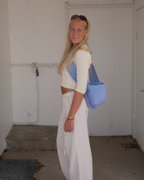 LIGHT BLUE // MINI SHOPPER CROSSBODY