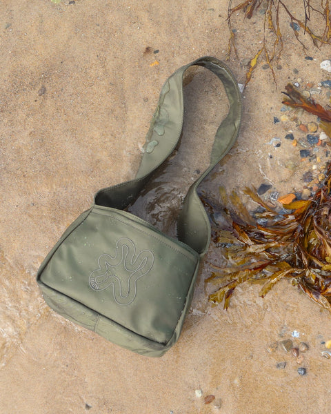 SHIELD CROSSBODY MINI SHOPPER // Green