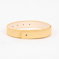 REVERSIBLE BELT STRAP // Butter Yellow &amp; Cream