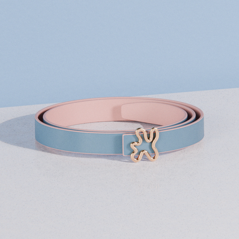 REVERSIBLE BELT // PINK & BLUE