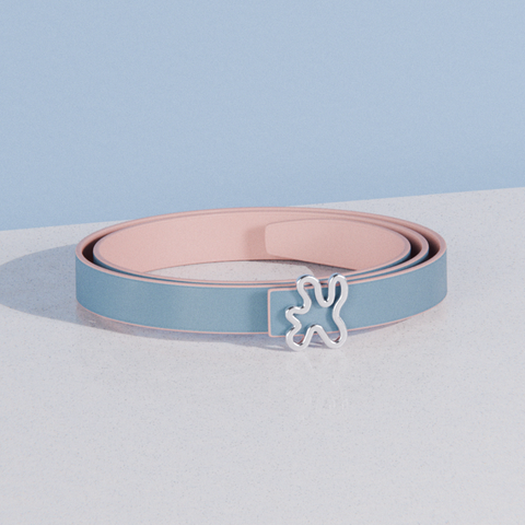 REVERSIBLE BELT // PINK & BLUE