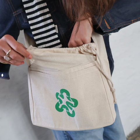 MINI SHOPPER CROSSBODY // Green Swirl