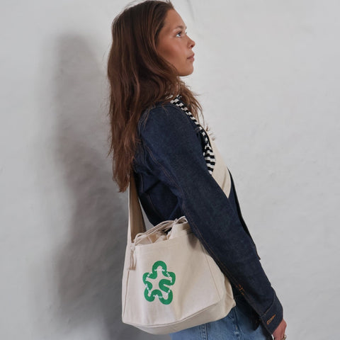 MINI SHOPPER CROSSBODY // Green Swirl