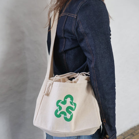 MINI SHOPPER CROSSBODY // Green Swirl