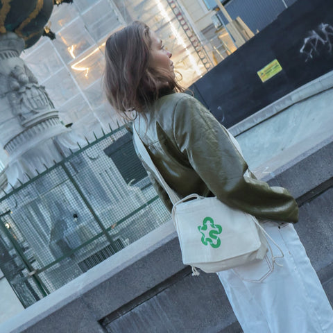 MINI SHOPPER CROSSBODY // Green Swirl