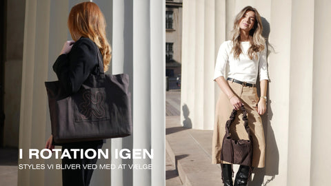 IGEN favorti styles der vælges igen og igen. Brown Signature shopper og Brown mini ruffle 