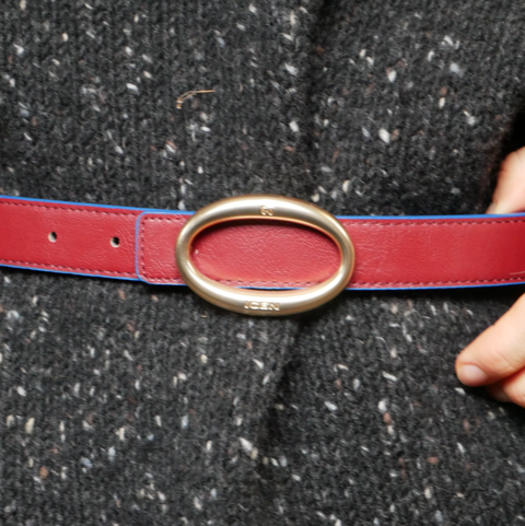 REVERSIBLE BELT // Red & blue