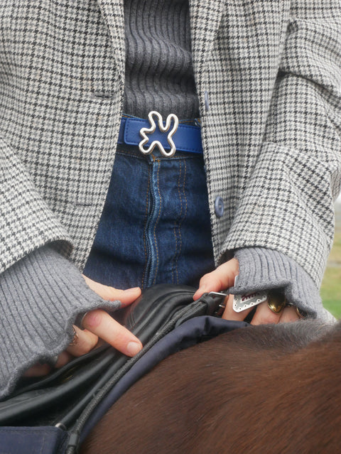 REVERSIBLE BELT // Red & blue