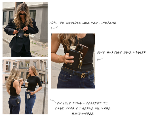 IGEN Wallet. Wallet med slide til bæltestrop. Vælg mellem sort og sølv Wallet. Wallet med plads til mønter og lipgloss. Brug karabinhagen til dine nøgler. Find dine nøgler hurtigt. Wallet til hands-free dage. 