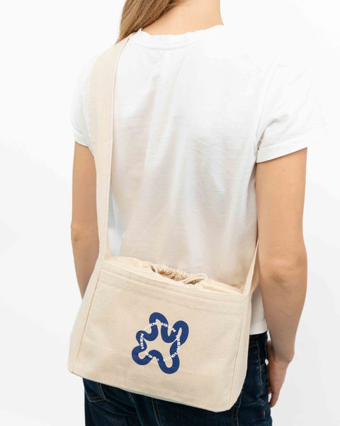 MINI SHOPPER CROSSBODY // Blue Swirl