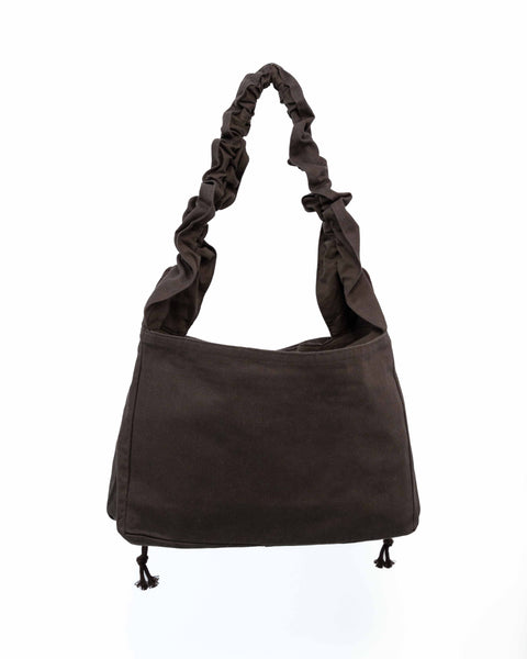 BROWN // RUFFLE MIDI SHOPPER